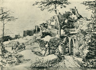 रोम, इटली, 1822, 1943 के पास ओवलेनो में एक पानी के फव्वारे से महिलाएं। द्वारा फ्रांज थोबाल्ड हॉर्नी