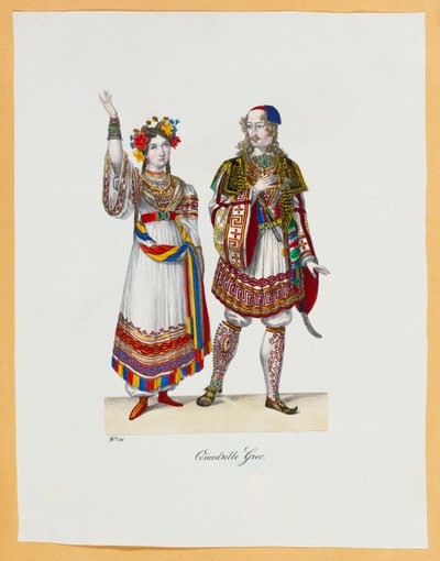 फैंसी ड्रेस परिधानों का एक संग्रह, 1827 द्वारा फ्रांज ज़ेवियर नच्त्मन