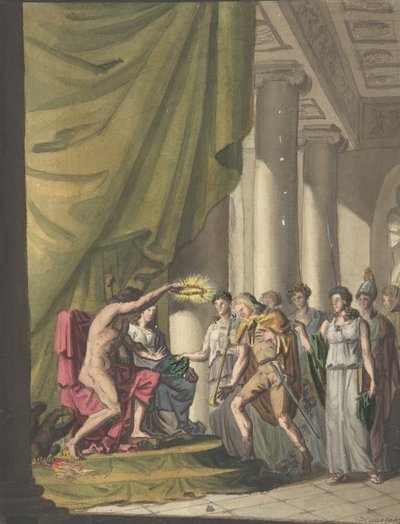विजय का रूपक: लॉरेल्स द्वारा सैनिक का ताज पहनाया जाना, सीए। 1814. द्वारा फ्रांज वॉन हौसलाबा