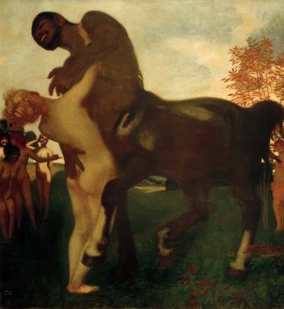 सेंटूर और अप्सरा द्वारा Franz von Stuck