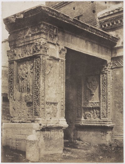गोल्डस्मिथ आर्क, रोम, 1850। द्वारा फ़्रेडरिक फ़्लैचेरोनो