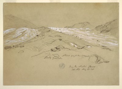 अलेत्श ग्लेशियर, बर्नीज़ आल्प्स, स्विट्जरलैंड द्वारा फ्रेडरिक एडविन चर्च