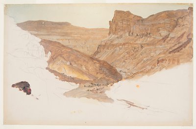 माउंटेन स्ट्रीम, यमन घाटी, फिलिस्तीन, 1868। द्वारा फ्रेडरिक एडविन चर्च