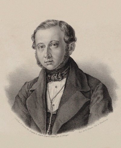 वायलिन वादक और संगीतकार थॉमस टैग्सबेक का चित्र 1799-1867, 1837-1838। द्वारा फ्रेडरिक एमिल साइमन