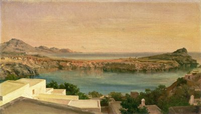 लिंडोस, रोड्स, c.1867 (कैनवास पर तेल) द्वारा फ्रेडरिक लीटन