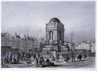 फॉनटेन डेस इनोसेंट्स - मार्टेंस द्वारा "" पेरिस में 1832 में "में द्वारा फ्रेडरिक मार्टेंस