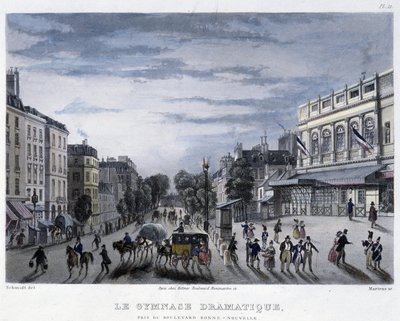 द ड्रामेटिक जिमनैजियम - "" पेरिस में 1832 में "मार्टेंस द्वारा" द्वारा फ्रेडरिक मार्टेंस
