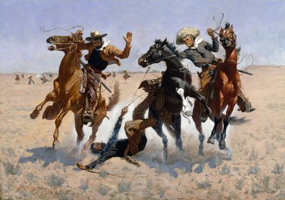 एक कामरेड की सहायता, c.1890 (कैनवास पर तेल) द्वारा फ्रेडरिक रेमिंगटन