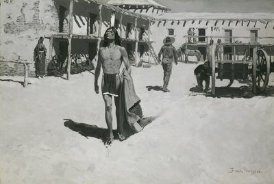 कुछ नहीं लेकिन हंसमुख लगता है चमगादड़ का पीछा किया, c.1900 (कैनवास पर तेल) द्वारा फ्रेडरिक रेमिंगटन