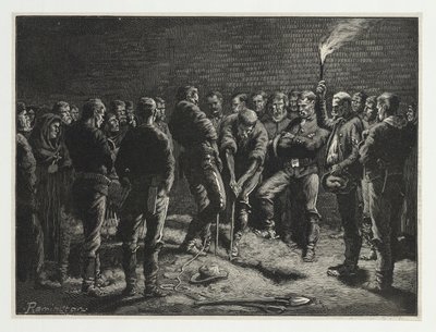 अपाचे अभियान - हैपर्स पुरुषों के दफन, हार्पर्स साप्ताहिक, पब से। 1886 द्वारा फ्रेडरिक रेमिंगटन