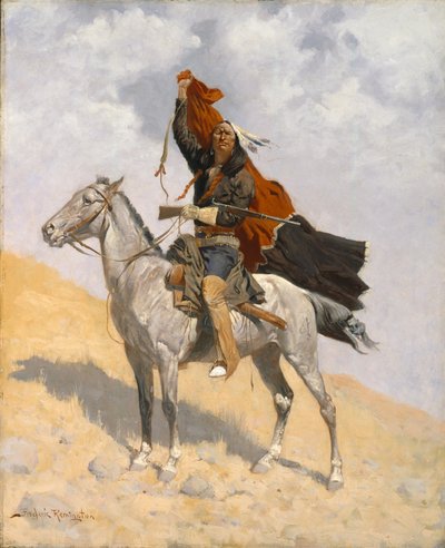 द ब्लैंकेट सिग्नल, c.1896 द्वारा फ्रेडरिक रेमिंगटन