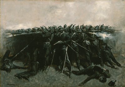 इन्फैंट्री स्क्वायर, c.1893 द्वारा फ्रेडरिक रेमिंगटन
