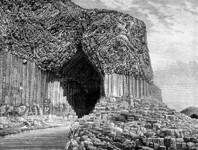 फिंगल्स केव, आइलैंड ऑफ स्टॉफ, स्कॉटलैंड, 19 वीं शताब्दी द्वारा फ़्रेडेरिक सोरियु