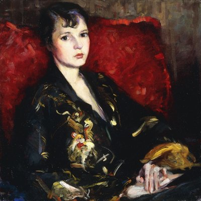 किमोनो में चित्र (तेल कैनवास पर) द्वारा फ्रेडरिक डब्ल्यू। गौडी