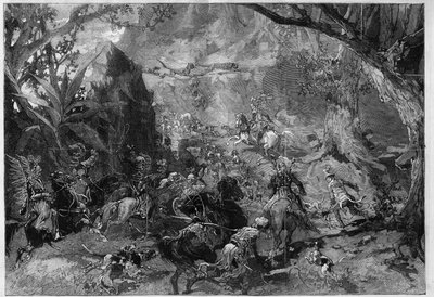 नाट्य प्रतिनिधित्व: एडोल्फ डी'नेरी (डेनेरी) (1811-1899) और पॉल फेरियर (1843-1920) द्वारा "द थाउज़ेंड एंड वन नाइट्स"। पेरिस, थिएटर डु चैटेलेट द्वारा फ़्रेडरिक डी हेनेन