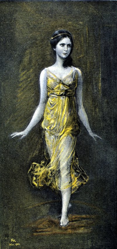 कौलबैक द्वारा इसाडोरा डंकन (1878 - 1927)। नवंबर 1902। द्वारा फ्रेडरिक अगस्त कौलबाक