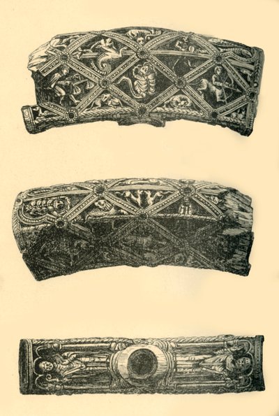 एक ताऊ क्रॉस के प्रमुख, c1140-1150, 1881। द्वारा फ्रेडरिक अल्बर्ट स्लोकोम्ब