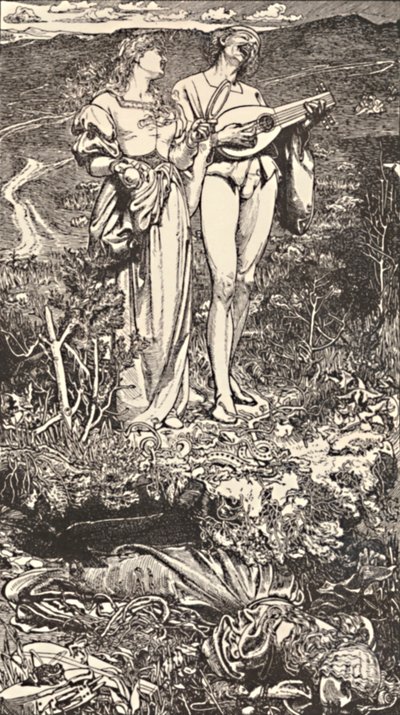 दुनिया का प्यार क्रिस्टीन रॉसेटी की कविताओं से, c1850-1900, 1923 द्वारा फ्रेडरिक ऑगस्टस सैंडिस