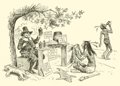 भारतीयों के साथ Puritans वस्तु विनिमय द्वारा फ्रेडरिक बूर ओपर