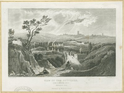 बर्सलेम - कुम्हारों का दृश्य: उत्कीर्णन, nd [c 1830s] द्वारा फ्रेडरिक कैलवर्ट