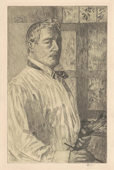 सेल्फ-पोर्ट्रेट, 1916। द्वारा फ़्रेडरिक चाइल्ड हस्साम