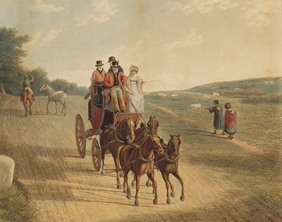 मेल कोच, 1819 द्वारा Frederick Christian Lewis