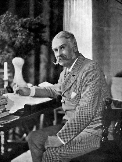सर विलियम श्वेंक गिल्बर्ट 1836-1911, अंग्रेजी नाटककार और हास्यकार, 1911-1912। द्वारा फ्रेडरिक डाउनर एंड संस