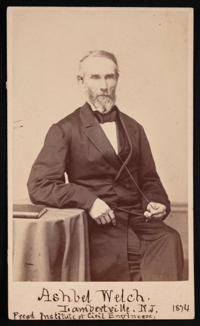 एशबेल वेल्च का पोर्ट्रेट 1809-1882, मई 1874। द्वारा फ्रेडरिक गुटेकुंस्ट