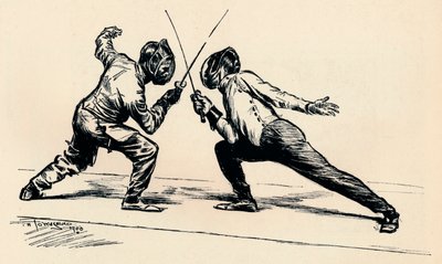 फेंसर्स, 1900 द्वारा फ्रेडरिक हेनरी टाउनसेंड