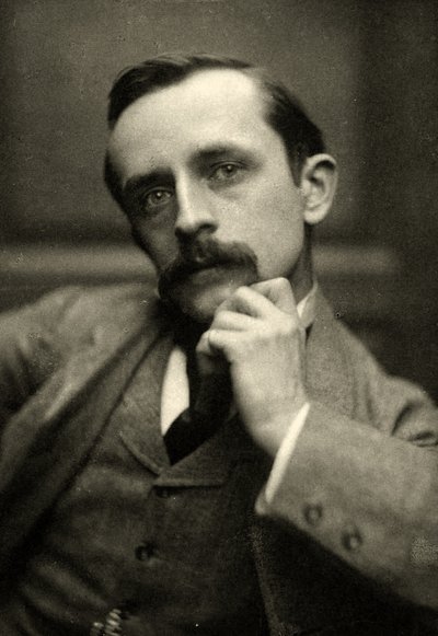 JMBarrie का पोर्ट्रेट, 1892 (सीपिया फोटो) द्वारा Frederick Hollyer