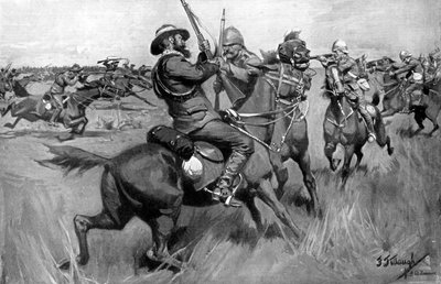 रक्त नदी की लड़ाई, द्वितीय बोअर युद्ध, 17 सितंबर 1901 द्वारा फ्रेडरिक जुड वॉ