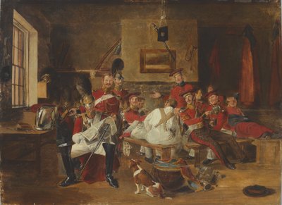 दूसरा जीवन रक्षक, गार्ड रूम, 1828 लगभग द्वारा फ्रेडरिक रिचर्ड पिकर्सगिल