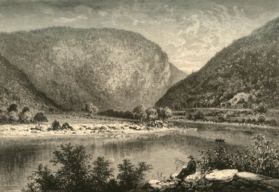 डेलावेयर वाटर-गैप, 1872। द्वारा फ्रेडरिक विलियम क्वार्टली