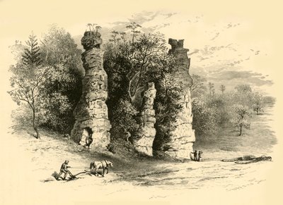 प्राकृतिक टावर्स, 1872। द्वारा फ्रेडरिक विलियम क्वार्टली
