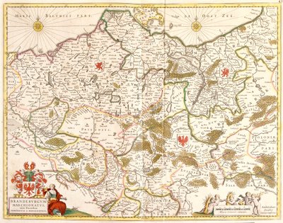 ब्रैंडेनबर्ग (जर्मनी) के मार्गेवेट का नक्शा (नक़्क़ाशी) द्वारा फ्रेडरिक डे विट