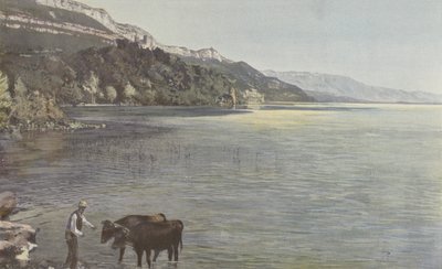 Chindrieux, Castle Chatillon और Lake Bourget द्वारा फ्रेंच फोटोग्राफर