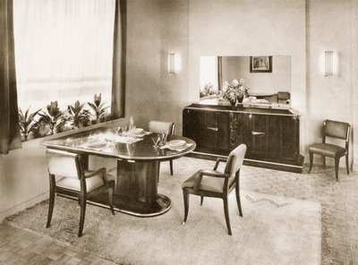 एन्सेम्बल्स मोबिलियर्स, पब से भोजन कक्ष। 1937. द्वारा फ्रेंच फोटोग्राफर