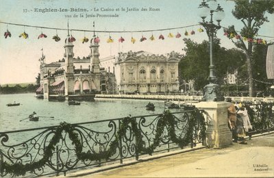 Enghien-Les-Bains, कैसीनो, गुलाबों का बगीचा द्वारा फ्रेंच फोटोग्राफर