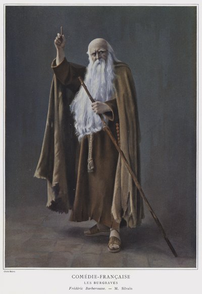 लेस बर्ग्रेव्स में फ्रेडरिक बारब्रोसा के रूप में यूजीन सिल्वेन (रंगीन फोटो) द्वारा फ्रेंच फोटोग्राफर