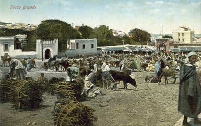 ग्रैंड सोको, टैंजियर, मोरक्को (रंगीन फोटो) द्वारा फ्रेंच फोटोग्राफर