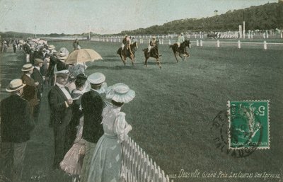Deauville में घुड़दौड़। 1913 में पोस्टकार्ड भेजा गया। द्वारा फ्रेंच फोटोग्राफर