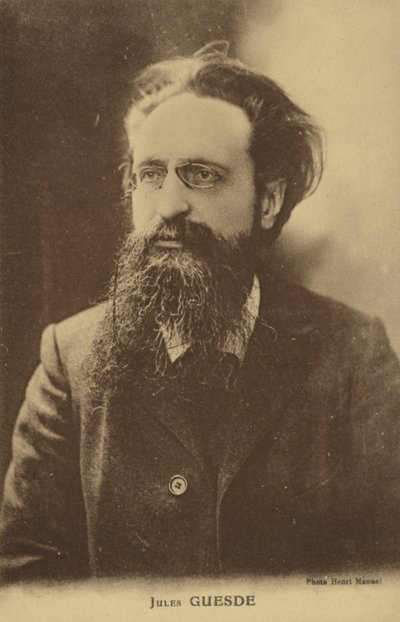 जूल्स गुसेड (1845-1922), फ्रांसीसी पत्रकार और समाजवादी राजनीतिज्ञ द्वारा फ्रेंच फोटोग्राफर