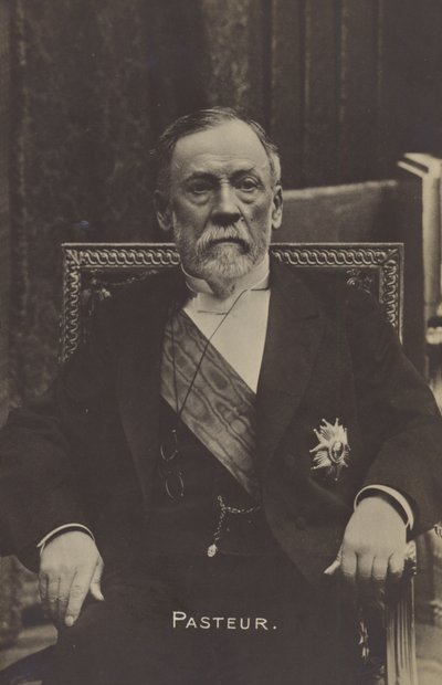 लुई पाश्चर (1822-1895), फ्रांसीसी रसायनज्ञ और सूक्ष्म जीवविज्ञानी द्वारा फ्रेंच फोटोग्राफर