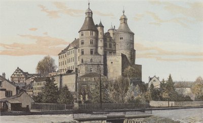 Montbeliard, महल का दृश्य द्वारा फ्रेंच फोटोग्राफर