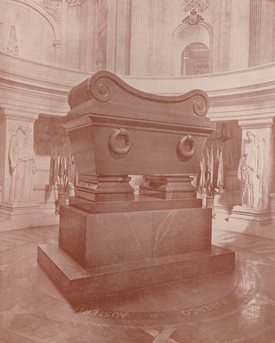 पेरिस: सरकोफैगस और नेपोलियन का मकबरा (बी/डब्ल्यू फोटो) द्वारा फ्रेंच फोटोग्राफर