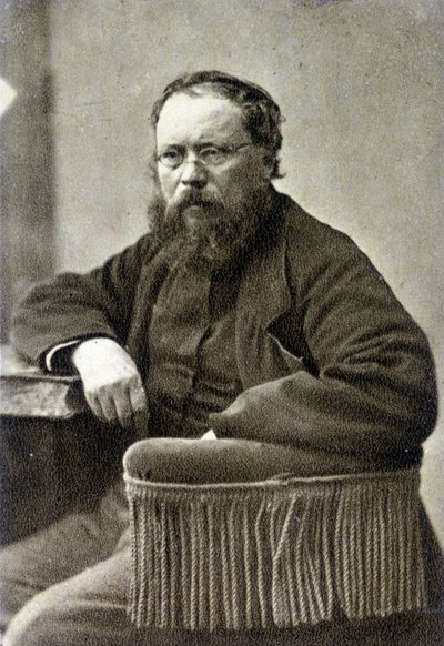 पियरे जोसेफ प्राउडॉन (1809 - 1865)। फ्रांसीसी समाजवादी सिद्धांतकार, अराजकतावाद के अग्रदूत। द्वारा फ्रेंच फोटोग्राफर