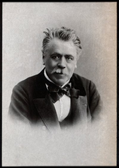 हेनरी फ्रैंकोइस बीस्क (1837-1899), फ्रांसीसी नाटककार का चित्रण। द्वारा फ्रेंच फोटोग्राफर
