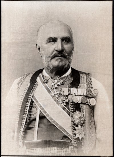 पोर्ट ऑफ़ निकोलस 1er (1841-1921), मोंटेनेग्रो के राजकुमार द्वारा फ्रेंच फोटोग्राफर