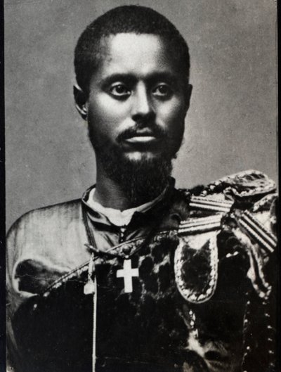 रास माकोनेन का चित्रण (1852-1906), इथियोपिया में हरार प्रांत का सामान्य और राज्यपाल। द्वारा फ्रेंच फोटोग्राफर