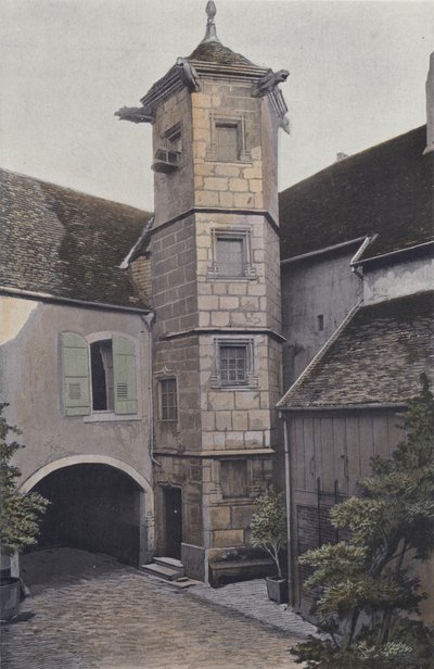 Vesoul, Rue des Boucheries का बुर्ज द्वारा फ्रेंच फोटोग्राफर